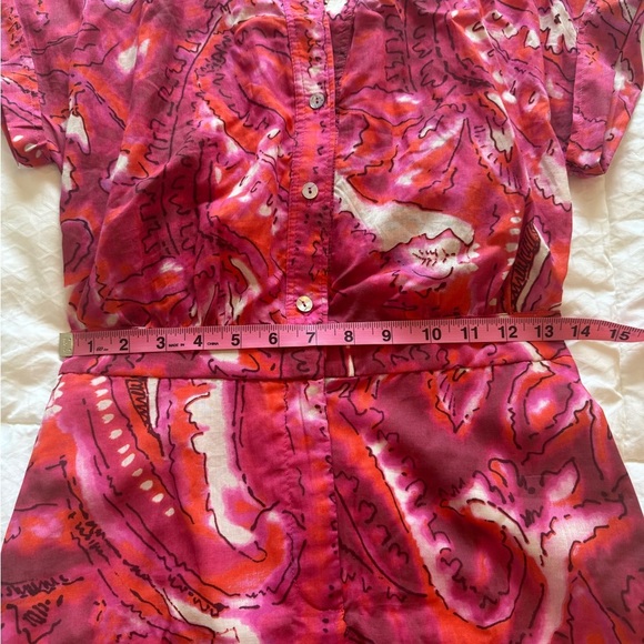 Mango Pink Patterned Jumpsuit - Small - Picture 7 of 9
